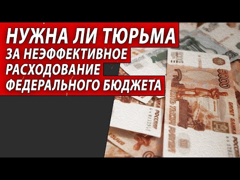 Нужна ли тюрьма за неэффективное расходование федерального бюджета?  | Журналист Евгений Михайлов