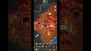 Randomly sestroying a village with crab bombs in #worldbox #gamtng