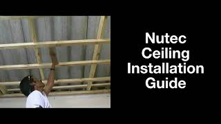 Nutec Ceiling Installation Guide