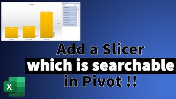 How to add a Slicer in Excel and also create Searchable Slicer | Excel Tutorial | MI Tutorials