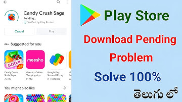 how to fix google play store download pending problem in telugu | play store not working in telugu