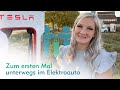 Erste Fahrt im Tesla Elektroauto - Lena fährt Model 3