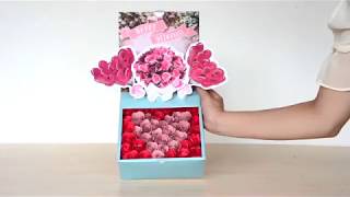 ペーパーフラワーでサプライズ♥ポップアップボックス