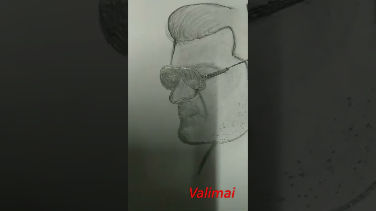 valimai ajith # pencil art...