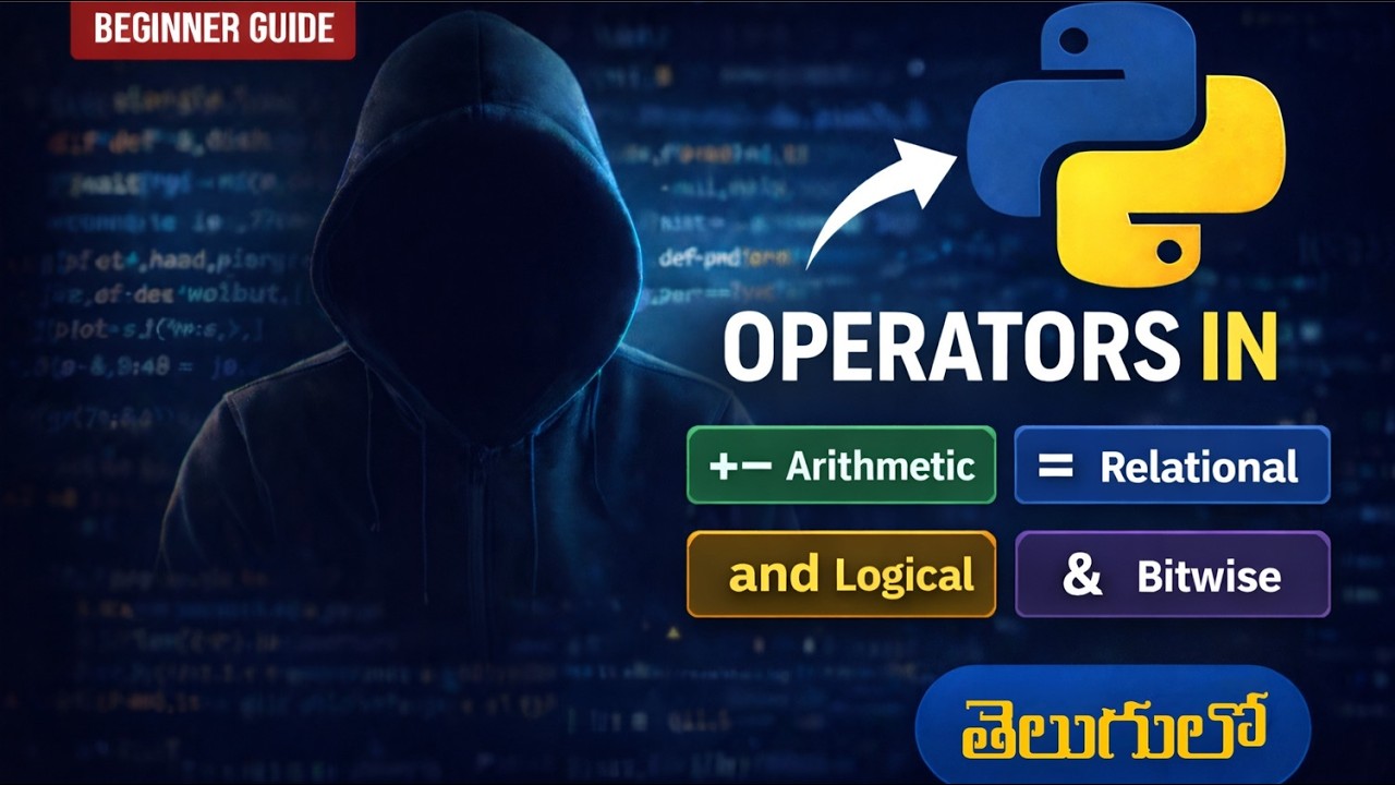 Operators in Python Telugu | Python Operators Explained for Beginners