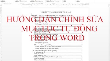 Hướng dẫn cập nhật lại chỉnh sửa, thay đổi mục lục tự động trong word
