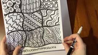 Tangle Pattern 18- Triangle Maze