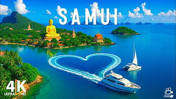 Samui 4K UHD – Beautiful Island Views, Palm Beaches & Relaxing Piano Music