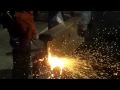 Arcair SLICE Exothermic Demo: Cuts Through Train Rail in One Rod