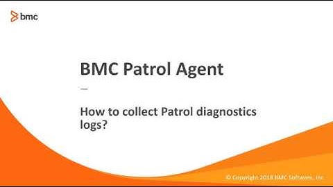 BMC TSOM Patrol: How to Collect PATROL Agent Diagnostic Logs