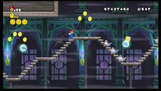 New Super Mario Bros. Wii WITHOUT A COIN: World 4-Ghost House screenshot 2