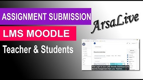 Assignment Submission on LMS Moodle | 2020