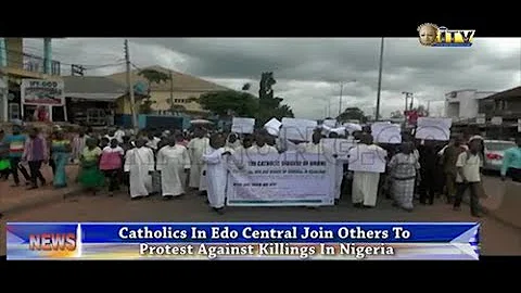 Catholics in Edo Central join others to protest against killings in Nigeria