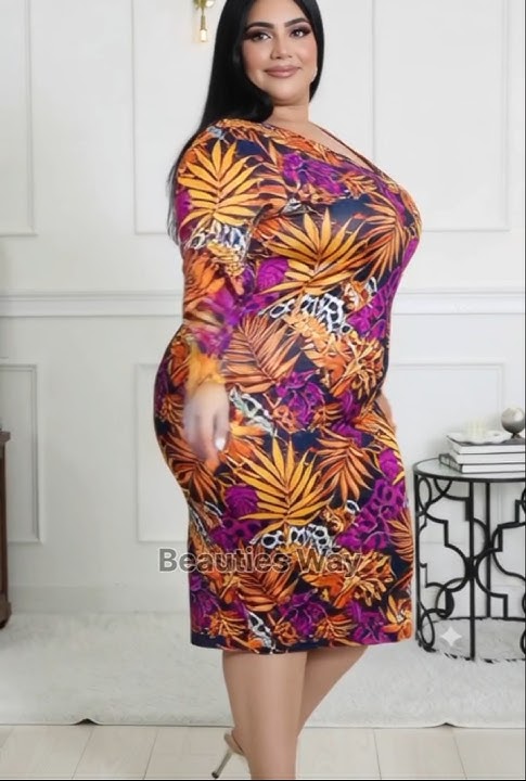 Plus Size Wild Heat Curve Dress Fashion Collection