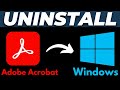 How to Uninstall Adobe Acrobat PDF Reader for Windows