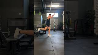 SL Split Squat Jump w Knee Drive