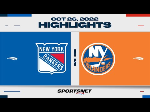 NHL Highlights | Rangers vs. Islanders - October 26, 2022