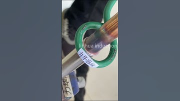 Brass and stainless steel brazing#induction #machine #heating #brazing