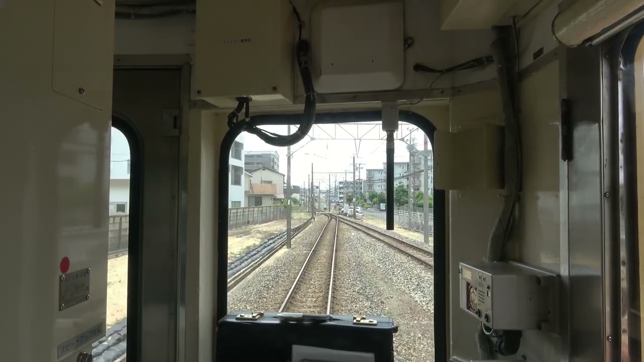 4K前面展望]西日本鉄道貝塚線 西鉄新宮→貝塚(20250528) Cabview