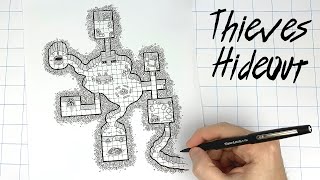 Drawing D&D Dungeon Maps for Fun!!!