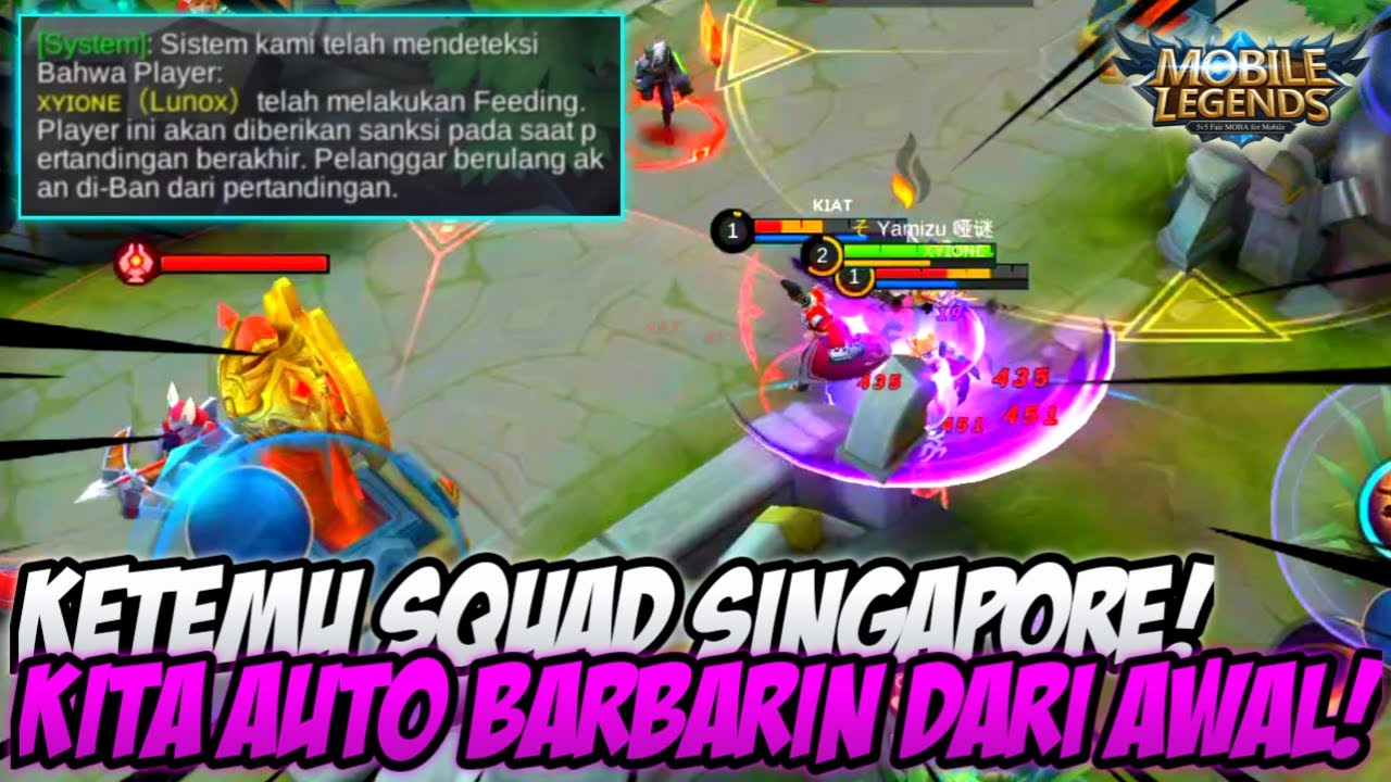 KETEMU SQUAD SINGAPORE! KITA BANTAI SAMPAI LUNOXNYA FEEDING! MOBILE