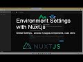 Environment settings with Nuxt.js