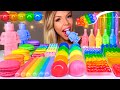 Asmr niklnip wax ball popping boba lego man wax bottle candy rainbow food candy mukbang 