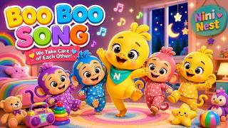 Oh No! A Boo Boo! 🐵 Crying Monkey Gets a Hug | Nini Nest Songs