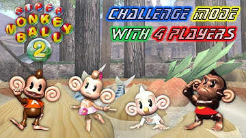 Super Monkey Ball 2 - Challenge Mode - Advanced Stages With 4 Players