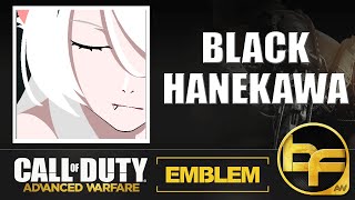 Cod Advanced Warfare Emblem Tutorial - Black Tsubasa Hanekawa By Missmaxinima