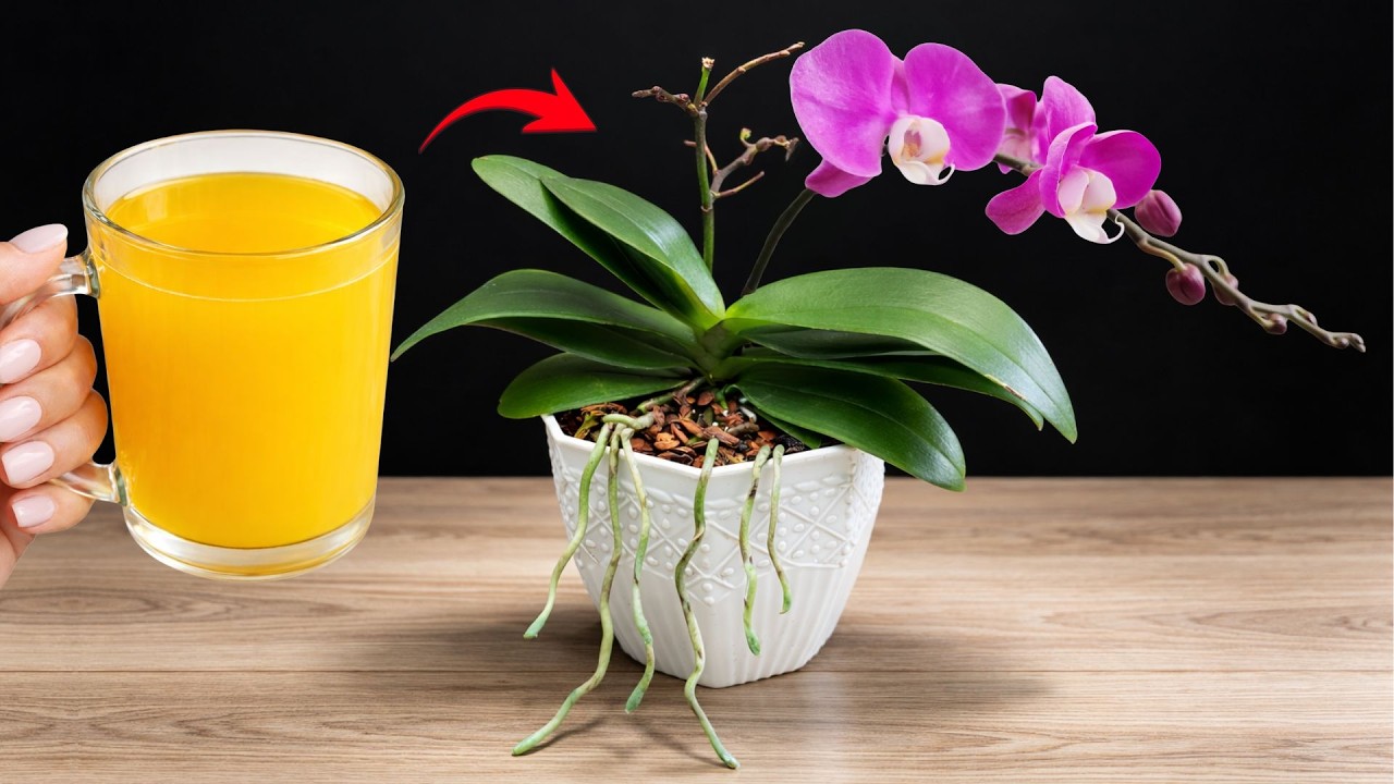 Это удивительно – всего один бокал заставляет расцвести орхидеи.