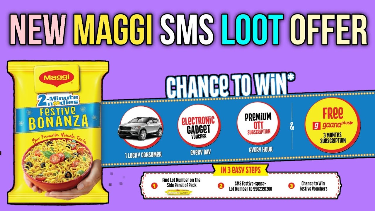 Maggi Festive Bonanza Offer 2022 || Maggi Summer Bonanza Offer 2022 || Telugu Technologia ||