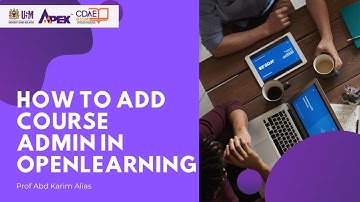 How to add course admin in OpenLearning