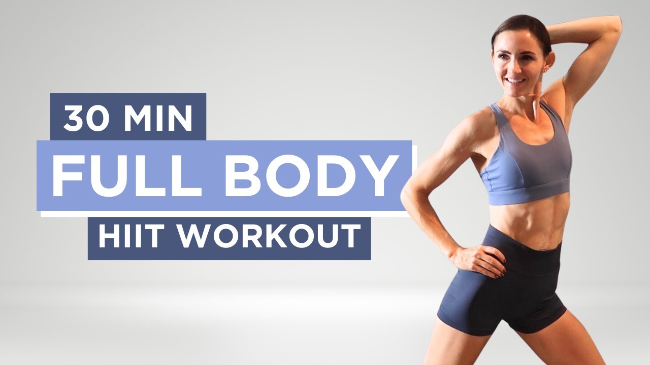 30 Minute FULL BODY No Equipment HIIT WORKOUT | Super Sweaty! Let's Go ...