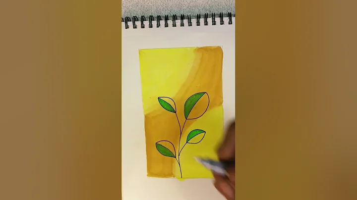 Painting a leaf #watercolorpainting #arttutorial #painting #realisticart #watercolorart #artvideo