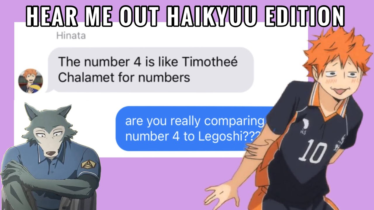 HEAR ME OUT HAIKYUU EDITION | haikyuu texts