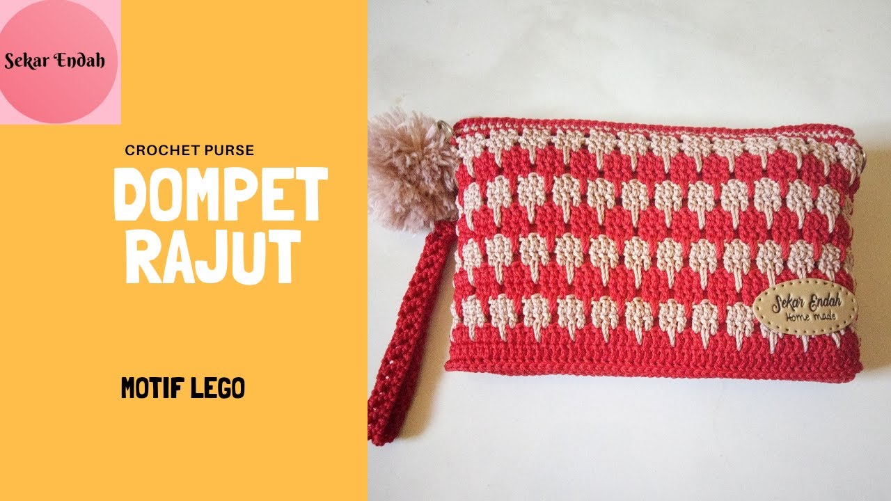 Tutorial dompet rajut terbaru ||crochet purse - YouTube