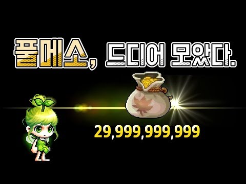 풀메소(300억) 달성! 어디에 사용할까? (메이플스토리)