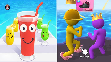 📍Juice Run vs Giant Rush | Top Free Gameplay iOS,Android Max Level Mobile Game Walkthrough Videos