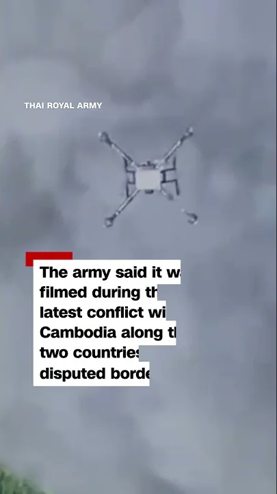 Video shows Thai drones dropping bombs at Thailand-Cambodia border