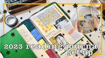 ✏️ journal’s lane ✸ 2023 reading journal setup in a traveler