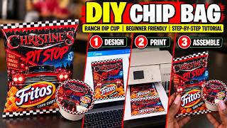 Ep3: 80s Movie DIY | I Pulled a Movie & Made a Chip Bag & Dip Cup | Tutorial/Beginner Friendly