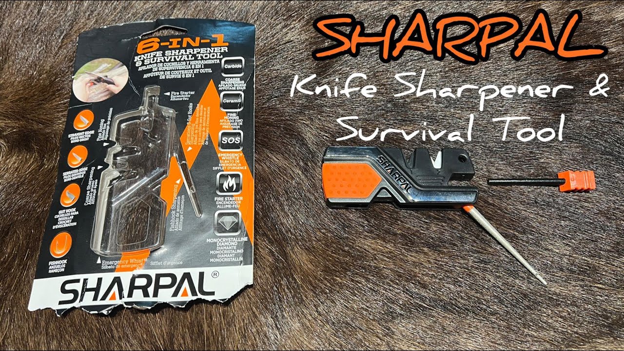 Sharpal 6-in-1 Knife Sharpener & Survival Tool