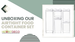5 PIECE AIRTIGHT FOOD CONTAINER SET | SKU 80384 | HEARTDECO WONDERS | UNBOXING VIDEO