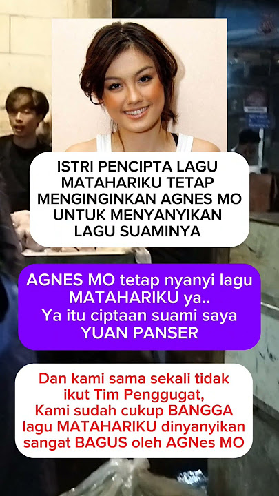 Yuan panser bangga lagu matahariku dibawakan Agnes mo #beritaviral