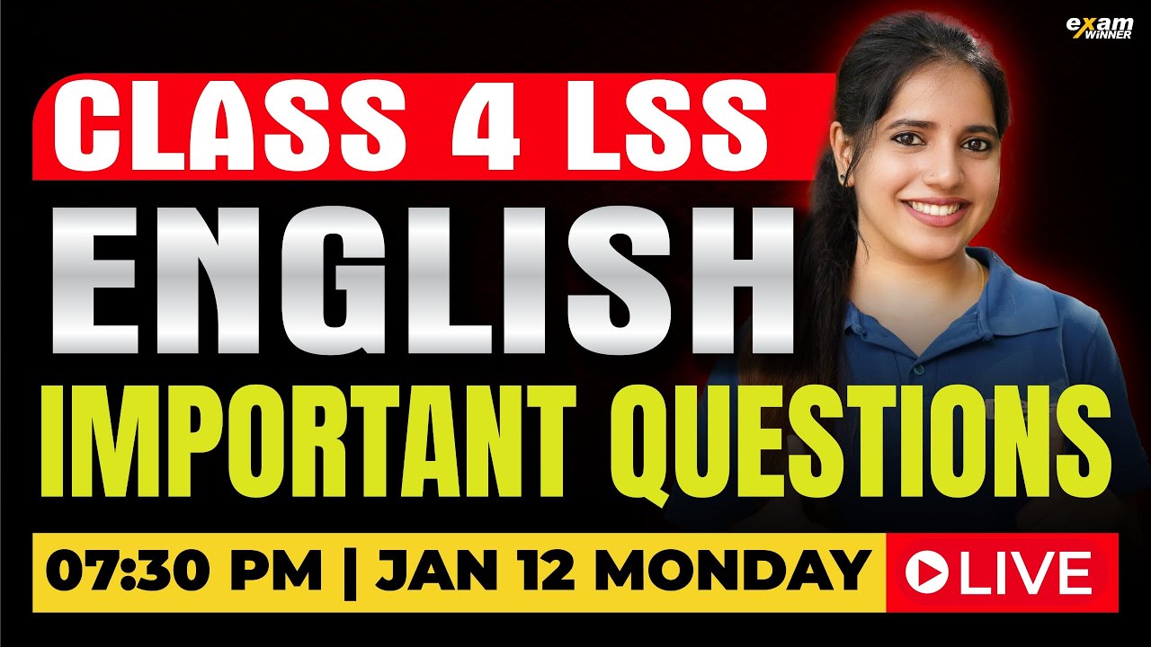 CLASS 4 ENGLISH | EVS | IMPORTANT QUESTIONS | EXAM WINNER
