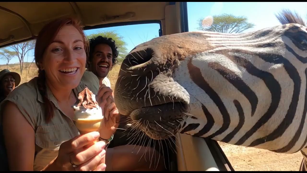 Funny Animal Encounters Compilation | Monkey Chaos, Elephant Shower, Burger Thief Dog & Zebra Treat