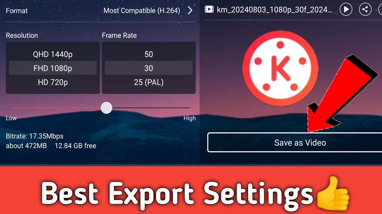 KineMaster Best Export Settings || KineMaster Video Best Save Setting || 