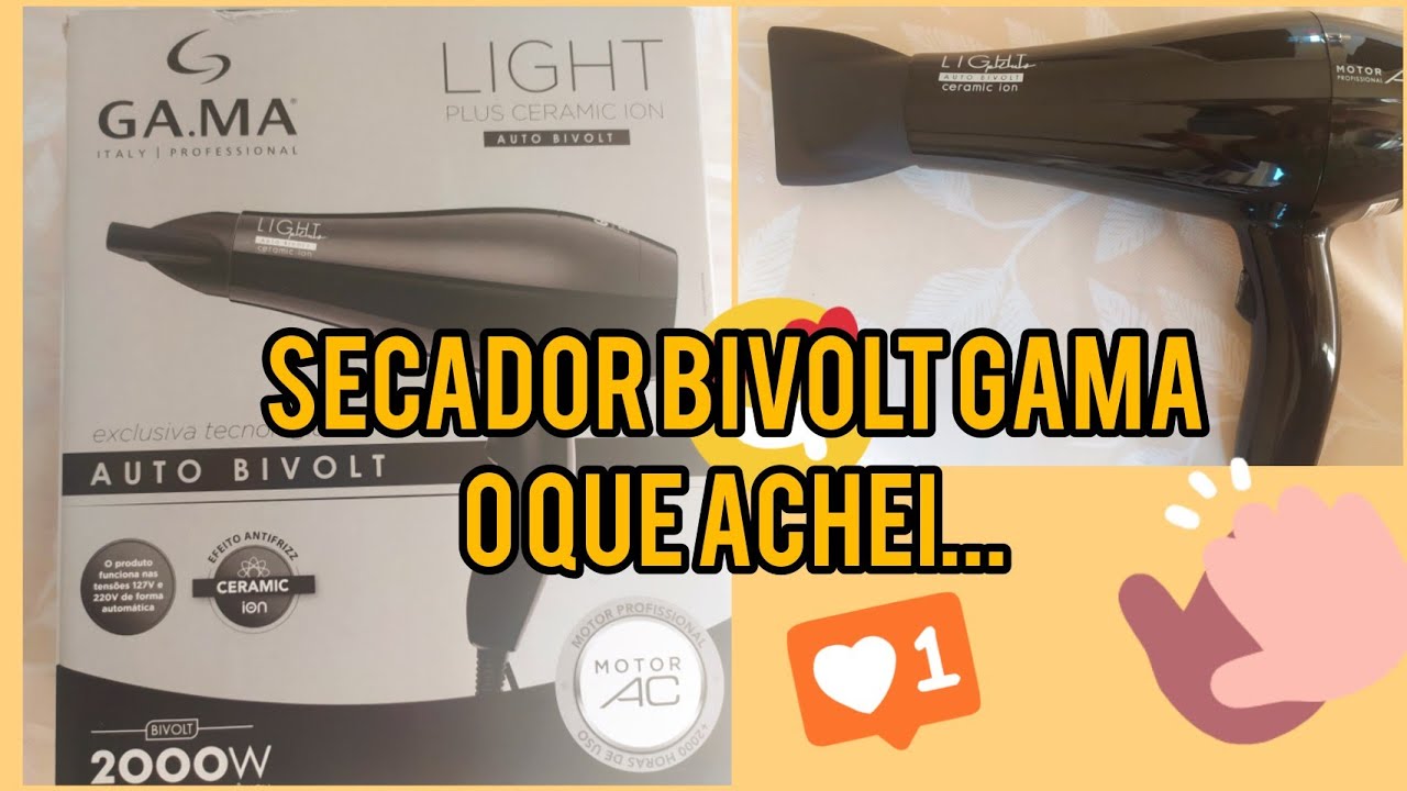 SECADOR LIGHT CERAMIC GAMA (bivolt) É BOM? - YouTube