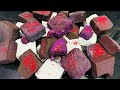 Ufff So Crispy! 💜 Purple Dyed Chalk Crush 😳 ASMR Addiction